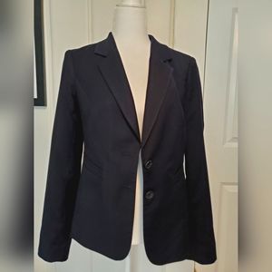 Limited Navy Blue Three Piece Suit Set: Jacket 4,  Bootcut Pants 6R, Skirt 4